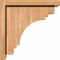 Ekena Millwork Pescadero Smooth Corbel w/Backplate, Western Red Cedar, 7 1/2"W x 12"D x 12"H COR08X12X12PEC01SWR - alternate 4